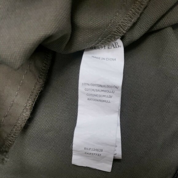 JustFab Anorak Jacket Womens Large Camo Cotton Canvas Unlined Drawstring Waist - Picture 9 of 10